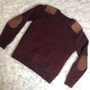 Zara Men’s  quilted sweater elbow pads